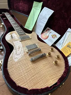 2001 GIBSON CUSTOM SHOP LES PAUL AAA TOP - NATURAL