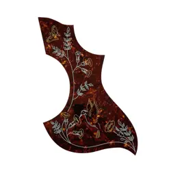 HUMMINGBIRD PICKGUARD FOR GIBSON ACOUSTIC GUITAR, ADHESIVE BACK, TORTOISE