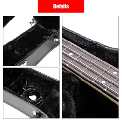 BLACK GRAIN FOR GIBSON/EPI ES-335 JAZZ ELECTRIC GUITAR LEATHER CASE DRUM FACE