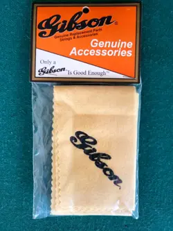 GIBSON GUITAR POLISHING CLOTH YELLOW MICROFIBER INSTRUMENT CLEANING-NEW UNOPENED