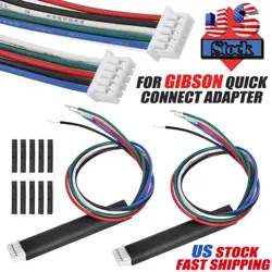 FOR GIBSON QUICK CONNECT ADAPTER CONTROL BOARD PCB PICKUP WIRE CONNECTOR PLUG 2X