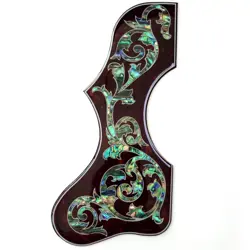 LEFT-HANDED ACOUSTIC GUITAR PICKGUARD INLAID ABALONE FLOWER FOR GIBSON SJ200