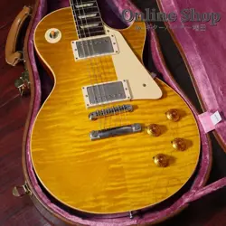 GIBSON CUSTOM SHOP 2019 60TH ANNIVERSARY 1959 LES PAUL STANDARD GREEN LEMON VOS