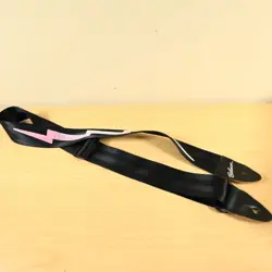 90S GIBSON LIGHTNING BOLT GUITAR STRAP ACE FREHLEY VINTAGE