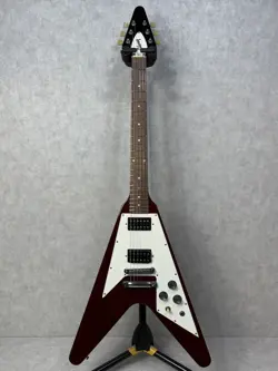 GIBSON FLYING V '67 CHERRY 1998 ELECTRIC GUITAR W/HARD CASE