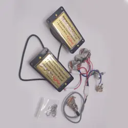 CERAMIC GUITAR HUMBUCKER PICKUPS 2C WITH 2V2T WIRING HARNESS FOR GIBSON GUITAR