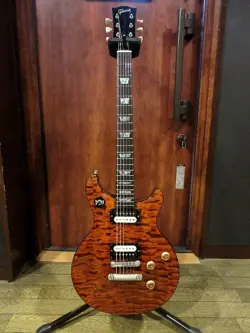GIBSON CUSTOM SHOP TAK MATSUMOTO DC QUILT BROWN BURST 1ST EDITION