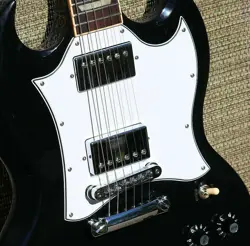 3 PLY WHITE FULL FACE BATWING PICKGUARD FOR 2017-PRESENT GIBSON SG STANDARD USA