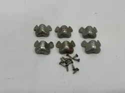 VINTAGE GIBSON GUITAR AMP ORIGINAL STEEL CABINET CORNER PROTECTORS TRIM W/ SCREW