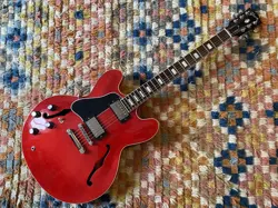 LEFT-HANDED 2015 GIBSON ES-335 BLOCK CHERRY