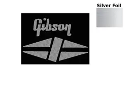 GIBSON GUITAR DECAL HEADSTOCK FOIL WATERSLIDE DECAL RESTORATION WATERSLIDE 2S