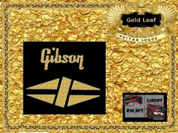 GIBSON GUITAR DECAL HEADSTOCK FOIL WATERSLIDE DECAL RESTORATION WATERSLIDE 2G