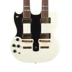 USED GIBSON CUSTOM EDS-1275 DOUBLE NECK LEFT HANDED WHITE 2004