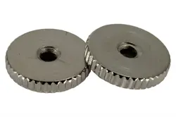 STEEL ABR-1 BRIDGE THUMBWHEELS WITH COARSE KNURLING FITS USA GIBSONS NICKEL