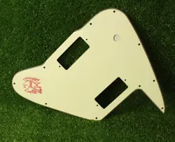 PICKGUARD FOR GIBSON NON REVERSE FIREBIRD TOGGLE V2 W SCREEN LOGO IVORY