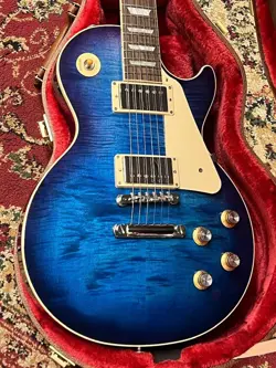 GIBSON CUSTOM COLOR SERIES LES PAUL STANDARD 60S FIGURED TOP BLUEBERRY #GGBUY