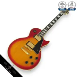 GIBSON LES PAUL CUSTOM MOD   SET NECK SCRATCHES BINDING CRACKS