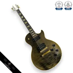 GIBSON 1996 LES PAUL CLASSIC PREMIUM PLUS TRANS EBONY ELECTRIC GUITAR 4.39KG