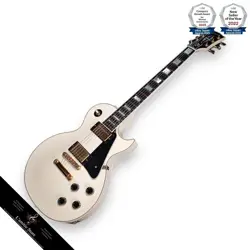 GIBSON LES PAUL CUSTOM 2001 ALPINE WHITE ELECTRIC GUITAR MAPLE TOP