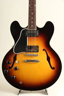 GIBSON MEMPHIS ES-335 DOT PLAIN LEFT HAND VINTAGE SUNBURST 2012 (2012)