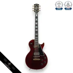 GIBSON LES PAUL CUSTOM WINE RED ELECTRIC GUITAR 2000 GOLD HARDWARE