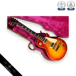 GIBSON 1975 LES PAUL DELUXE CHERRY SUNBURST ELECTRIC GUITAR  3PIECE MAPLE NECK