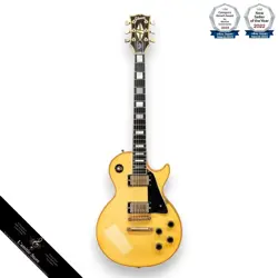 GIBSON 1989 LES PAUL CUSTOM ELECTRIC GUITAR WHITE + HARD CASE  VINTAGE LOOK