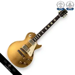 GIBSON 1957 LES PAUL GOLD TOP REISSUE VOS ELECTRIC GUITAR  MAHOGANY