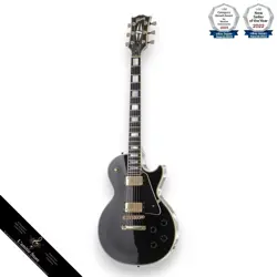 GIBSON LES PAUL CUSTOM EBONY 2000 490R/498T  WORN FINISH