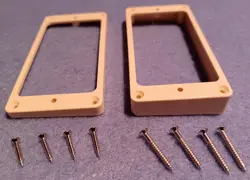 GIBSON HISTORIC STYLE M-69 TALL PAF HUMBUCKER BUTYRATE PICKUP RING SET W/SCREWS