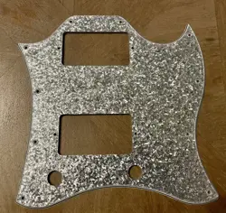 SG PICKGUARD CUSTOM GIBSON SILVER SPARKLE