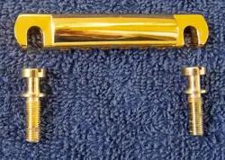 VINTAGE 90'S GIBSON TUNOMATIC GOLD TAIL PIECE/STUDS SET U.S.A.