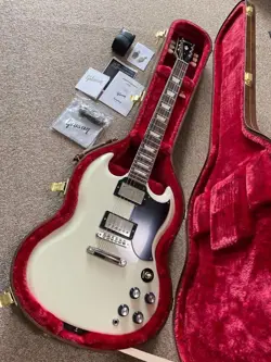 ELECTRIC GUITAR GIBSON SG STANDARD 61 CUSTOM SERIES CLASSIC WHITE MADE IN USA