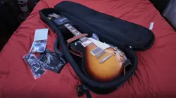 GIBSON LES PAUL TRIBUTE ELECTRIC GUITAR (W/ SOFT CASE & STRAP) - SATIN TOBACCO
