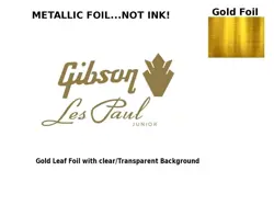 GIBSON LES PAUL JUNIOR GUITAR DECAL HEADSTOCK DECAL RESTORATION WATERSLIDE 96G
