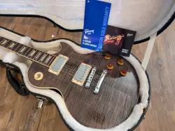 2012 GIBSON LES PAUL STANDARD PREMIUM PLUS CHARCOAL FLAME TOP W/OHSC