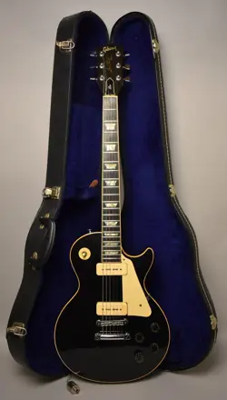 1976 GIBSON LES PAUL PRO BLACK W/OHSC