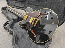SEMI-ACOUSTIC ELECTRIC GUITAR GIBSON ES-355 AE 2005 MODEL BLACK S/N 02565712