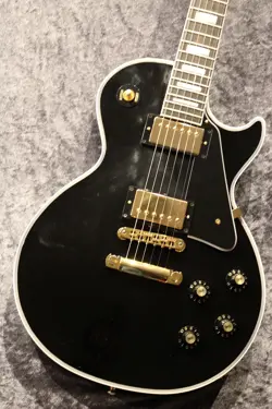 GIBSON CUSTOM SHOP JAPAN LIMITED RUN LES PAUL CUSTOM EBONY WAFFLEBACK #GGEC7
