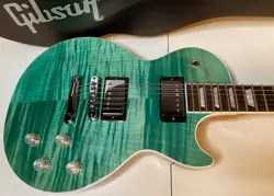2024 GIBSON LES PAUL MODERN USA SEAFOAM GREEN - AMAZING FLAME TOP SAVE! 8LBS