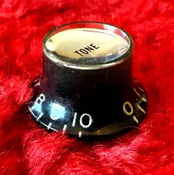 1960'S GIBSON BLACK REFLECTOR KNOB TONE
