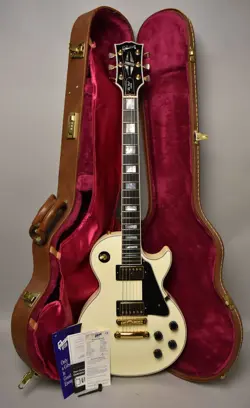 2001 GIBSON LES PAUL CUSTOM ALPINE WHITE W/OHSC