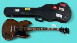 1970 VINTAGE GIBSON SG RIGHT HAND ELECTRIC GUITAR - WALNUT FINISH -  (SS2141934)