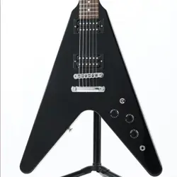 GIBSON: 80S FLYING V (EBONY) ELECTRIC GUITAR