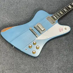 GIBSON CUSTOM SHOP MURPHY LAB 1963 FIREBIRD V STOPBAR HEAVY AGED PELHAM BLUE