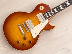 2013 GIBSON CUSTOM SHOP HISTORIC 1958 LES PAUL STANDARD R8 FLAME TOP, ICE TEA