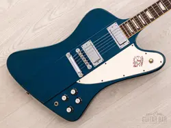 2000 GIBSON LIMITED EDITION FIREBIRD V REVERSE BODY SAPPHIRE BLUE, YAMANO