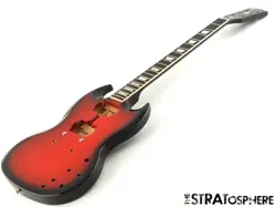 GIBSON USA SG STANDARD MODEL BODY & NECK MAHOGANY NITRO CARDINAL RED BURST