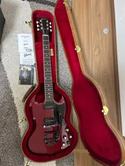GIBSON SG SPECIAL 2019 VINTAGE SPARKLING BURGUNDY WITH BIGSBY