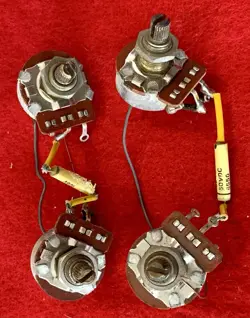 1974 GIBSON LES PAUL SPECIAL ELECTRIC GUITAR ORIGINAL WIRING HARNESS MADE IN USA